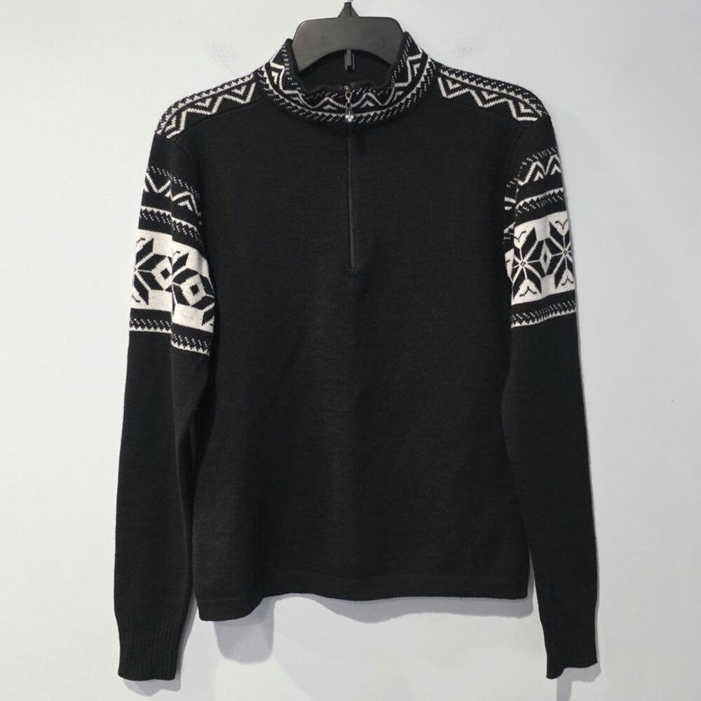 Vintage Meister 1/4 Zip Wool Blend Sweater Medium